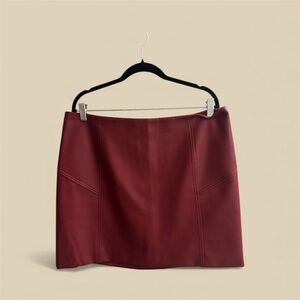 Bagatelle Rich Burgundy Mini Skirt